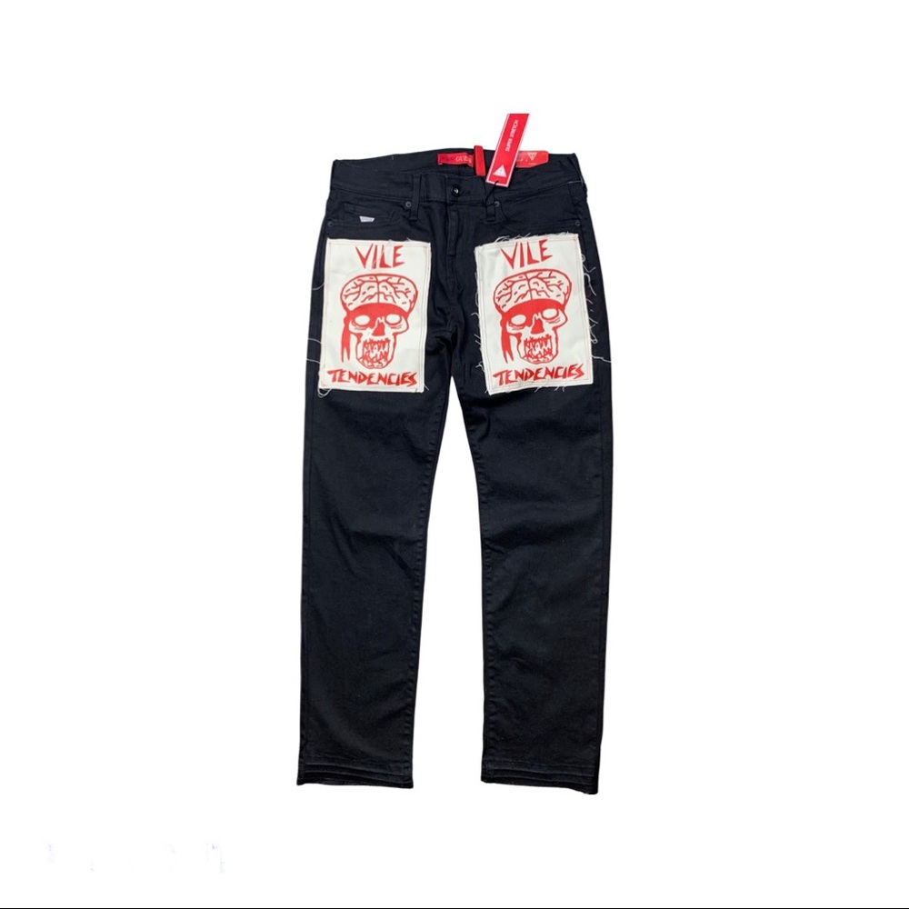 Vile black slim straight jeans